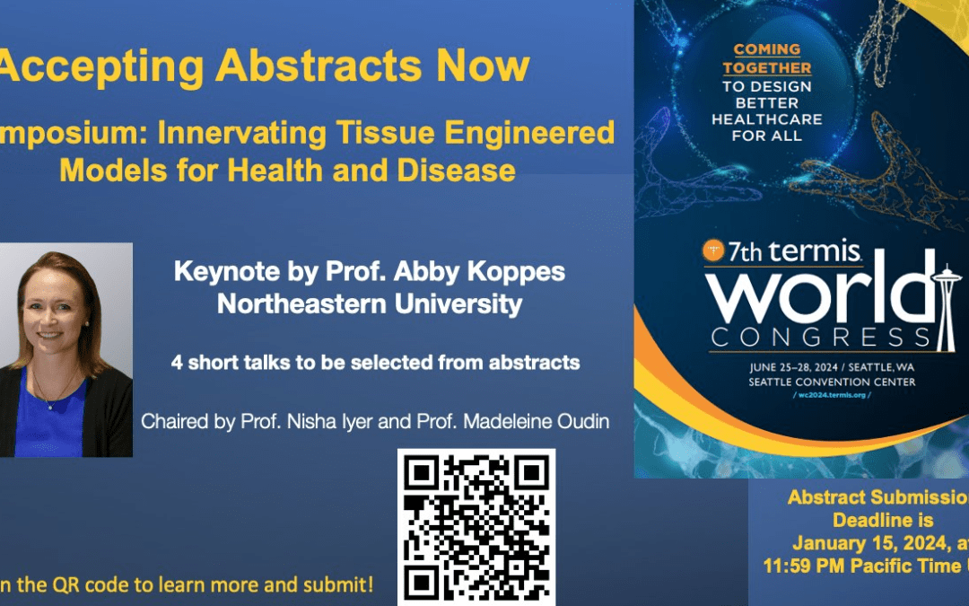 Dr. Koppes Invited to Give Keynote at 7th TERMIS World Congress